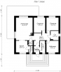 Небольшой уютный коттедж Rg3563z (Зеркальная версия) План2